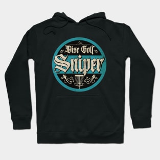 Vintage Blue Disc Golf Sniper Hoodie